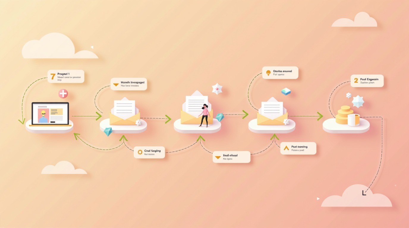 automatización de outreach multicanal diagrama explicativo