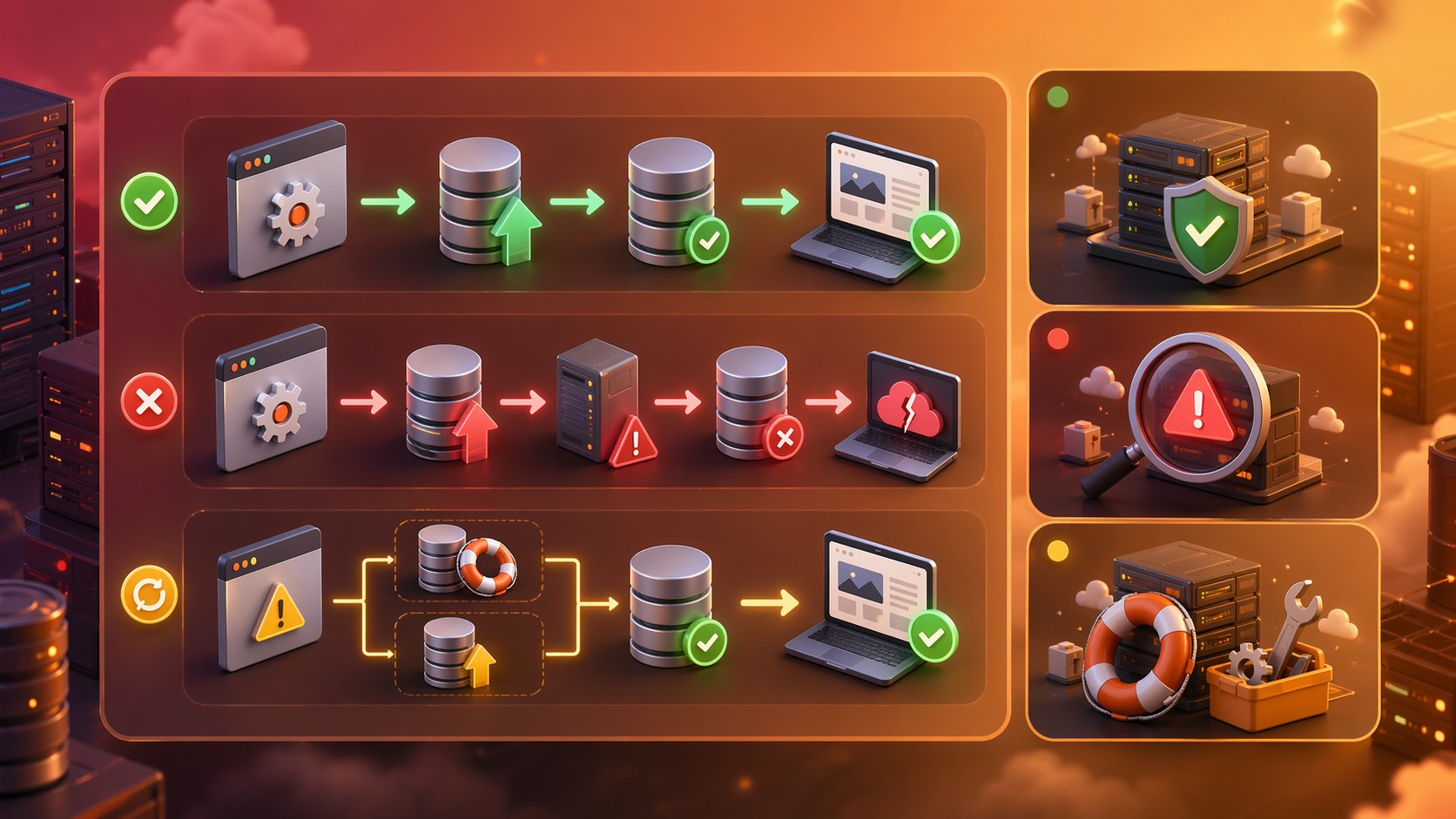 actualización automática mysql cpanel diagrama explicativo