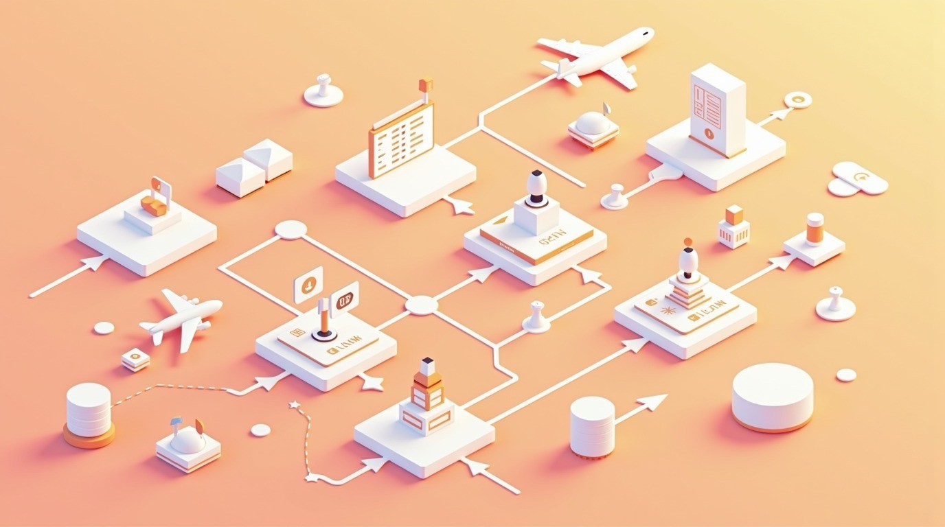 api de búsqueda de vuelos diagrama explicativo