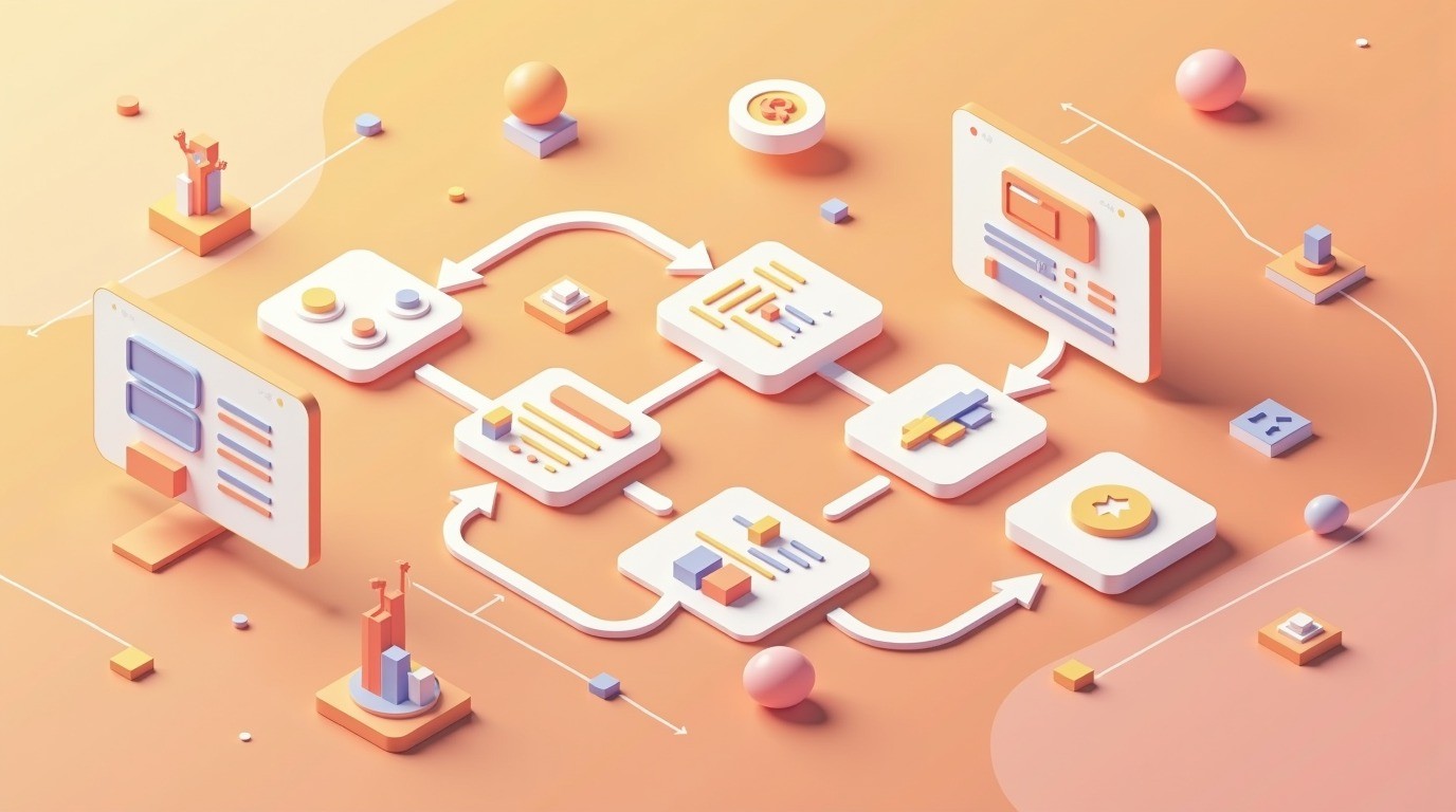 elementor líneas automáticas diagrama explicativo