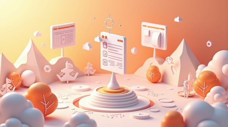 AI Content Automation UI - ilustracion