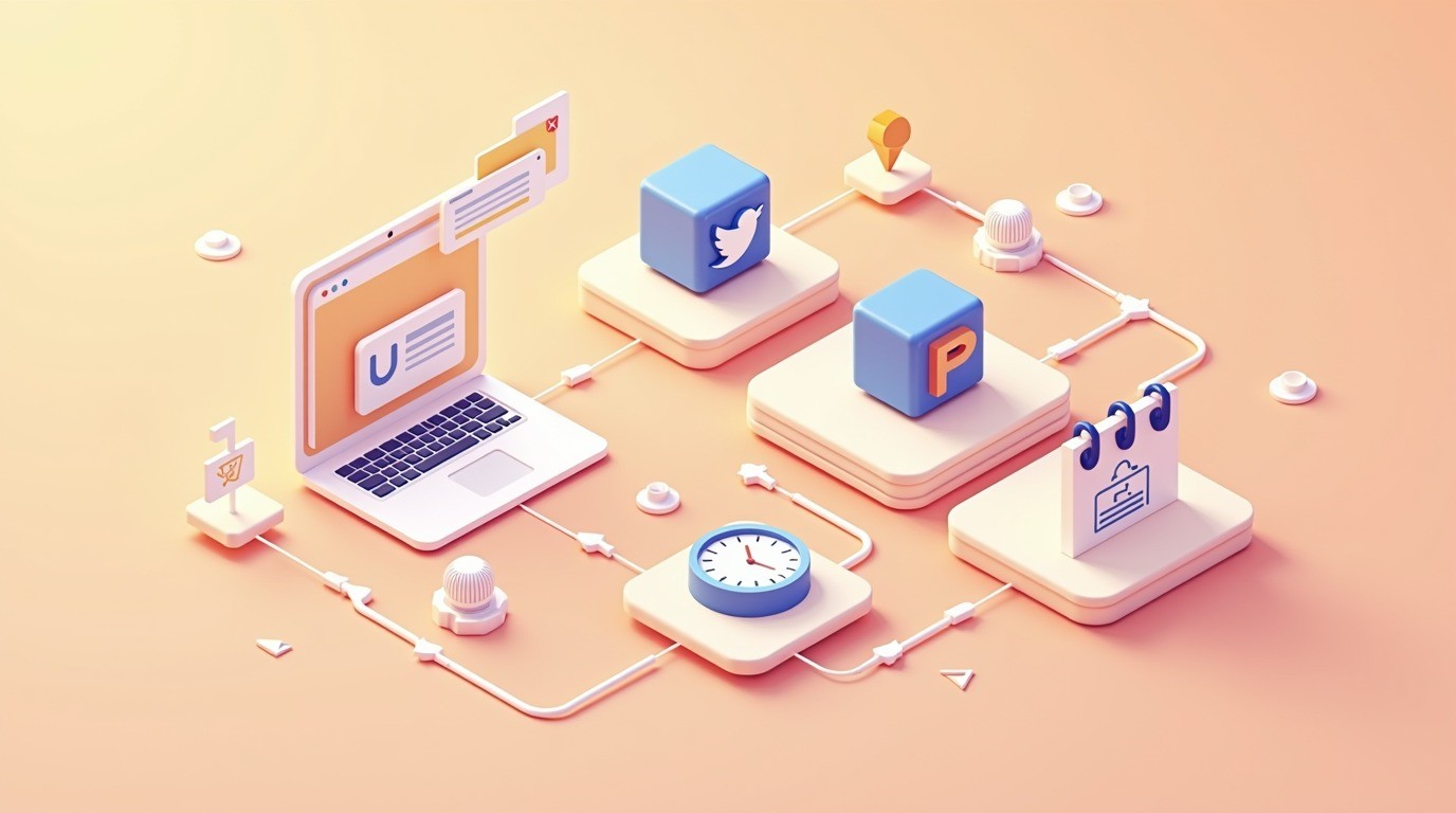 plugin publicar blog redes sociales diagrama explicativo