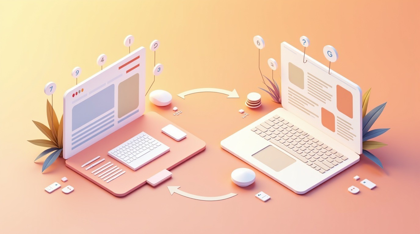 reducir sitio web a blog diagrama explicativo