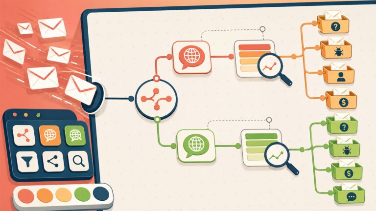 5 things I learned building a bilingual support inbox router in n8n - ilustracion