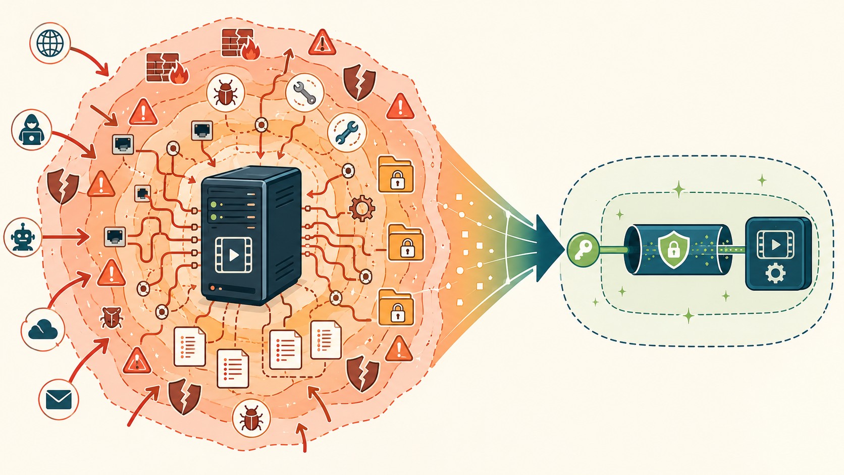 api transcodificación video segura diagrama explicativo