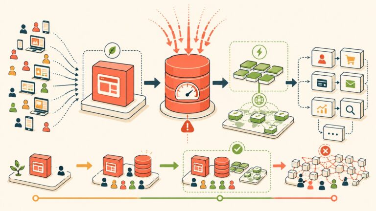 Scalable Architecture for Startups: Build for Growth Without Over-Engineering - ilustracion