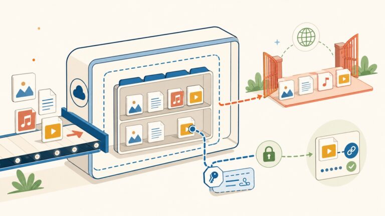 Step-by-Step Guide to Azure Blob Storage: Uploading Files, Enabling Public Access, and Secure SAS Link Generation - ilustracion