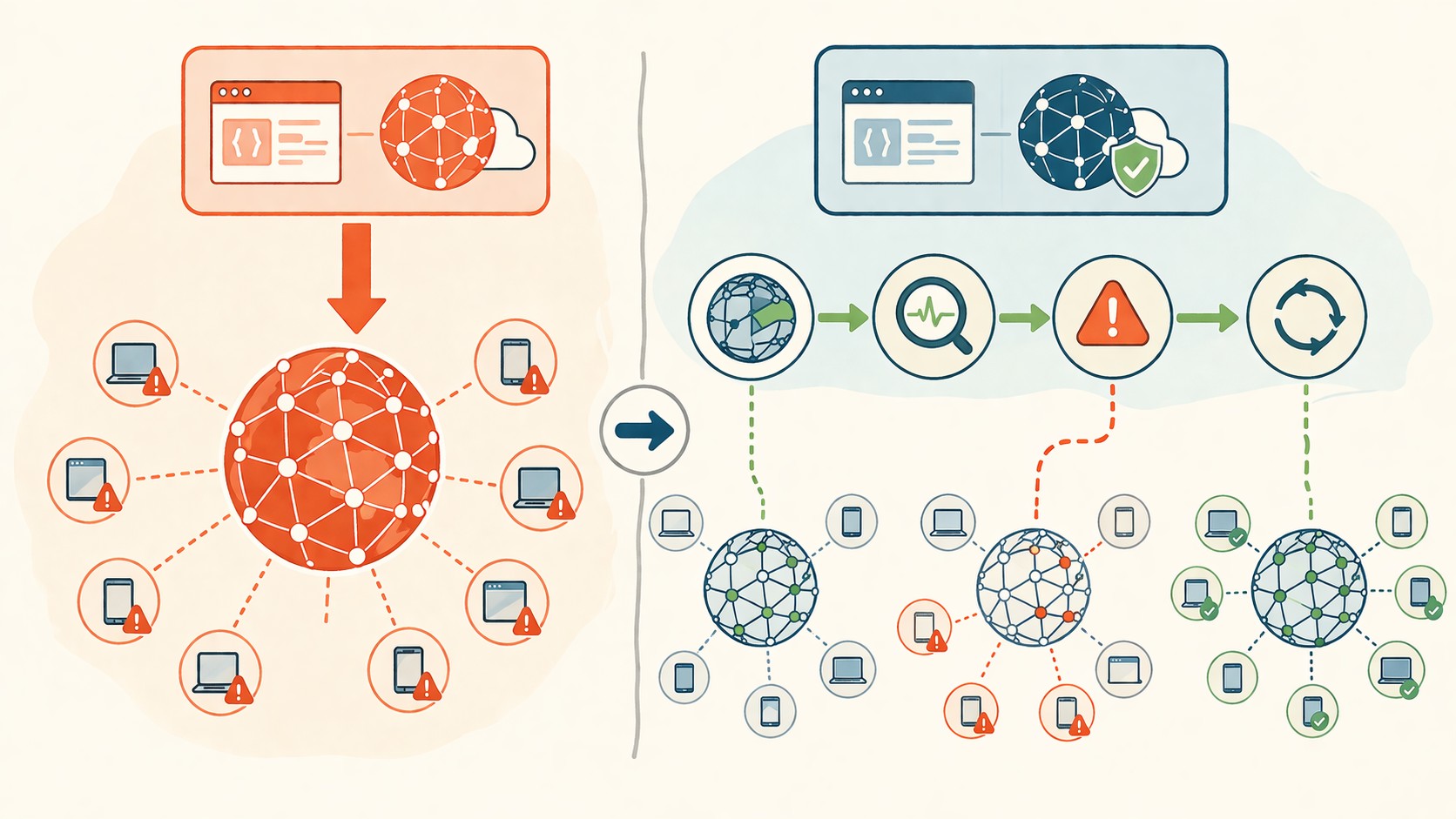cloudflare resiliencia infraestructura diagrama explicativo