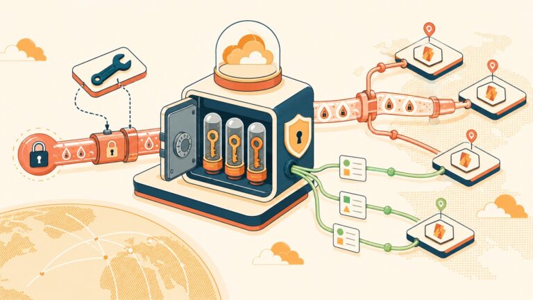 Cloudflare Secrets Manager for Worker secrets and vars - ilustracion