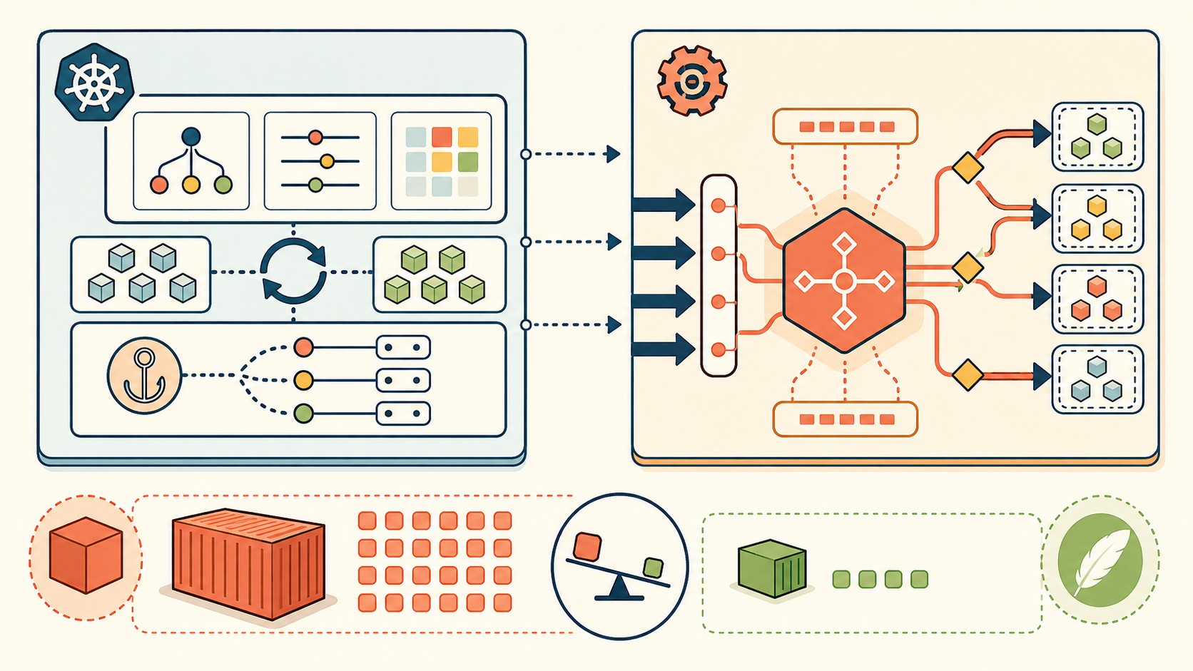 controlador ingress kubernetes personalizado diagrama explicativo