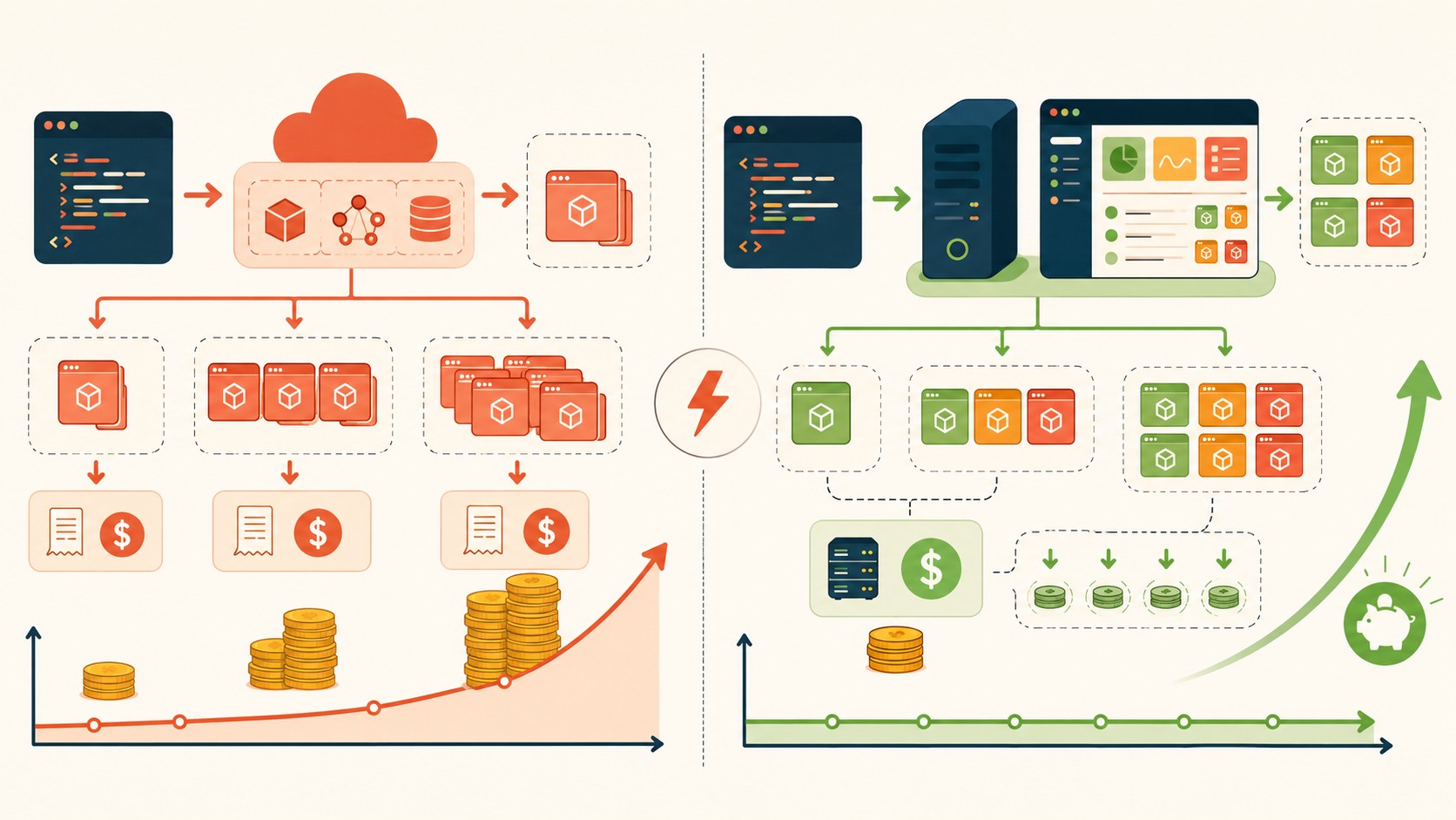 coolify self-hosting diagrama explicativo
