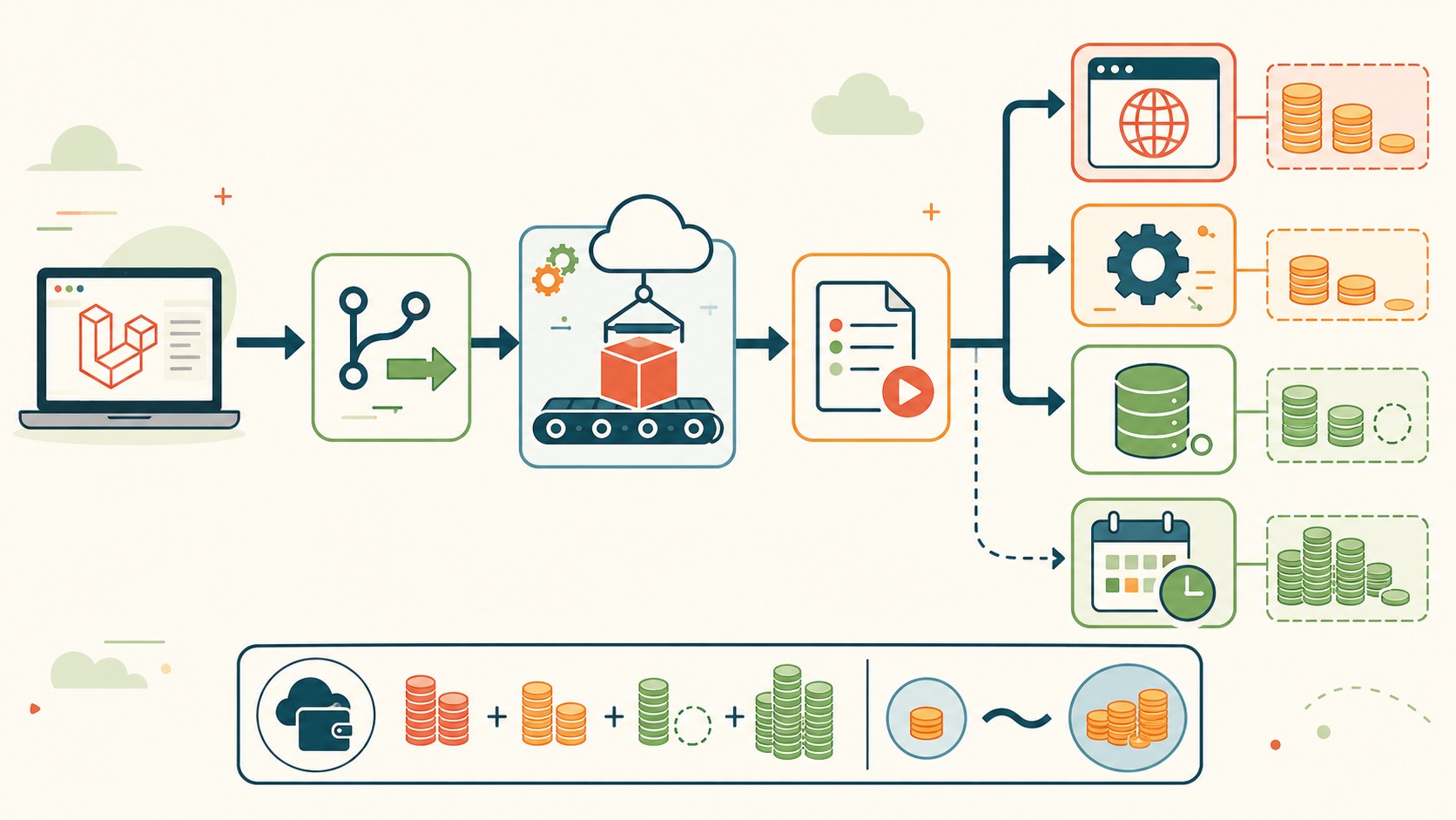 desplegar laravel en heroku diagrama explicativo
