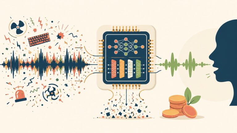 How I built a free AI background noise remover that runs on CPU for $20/month - ilustracion