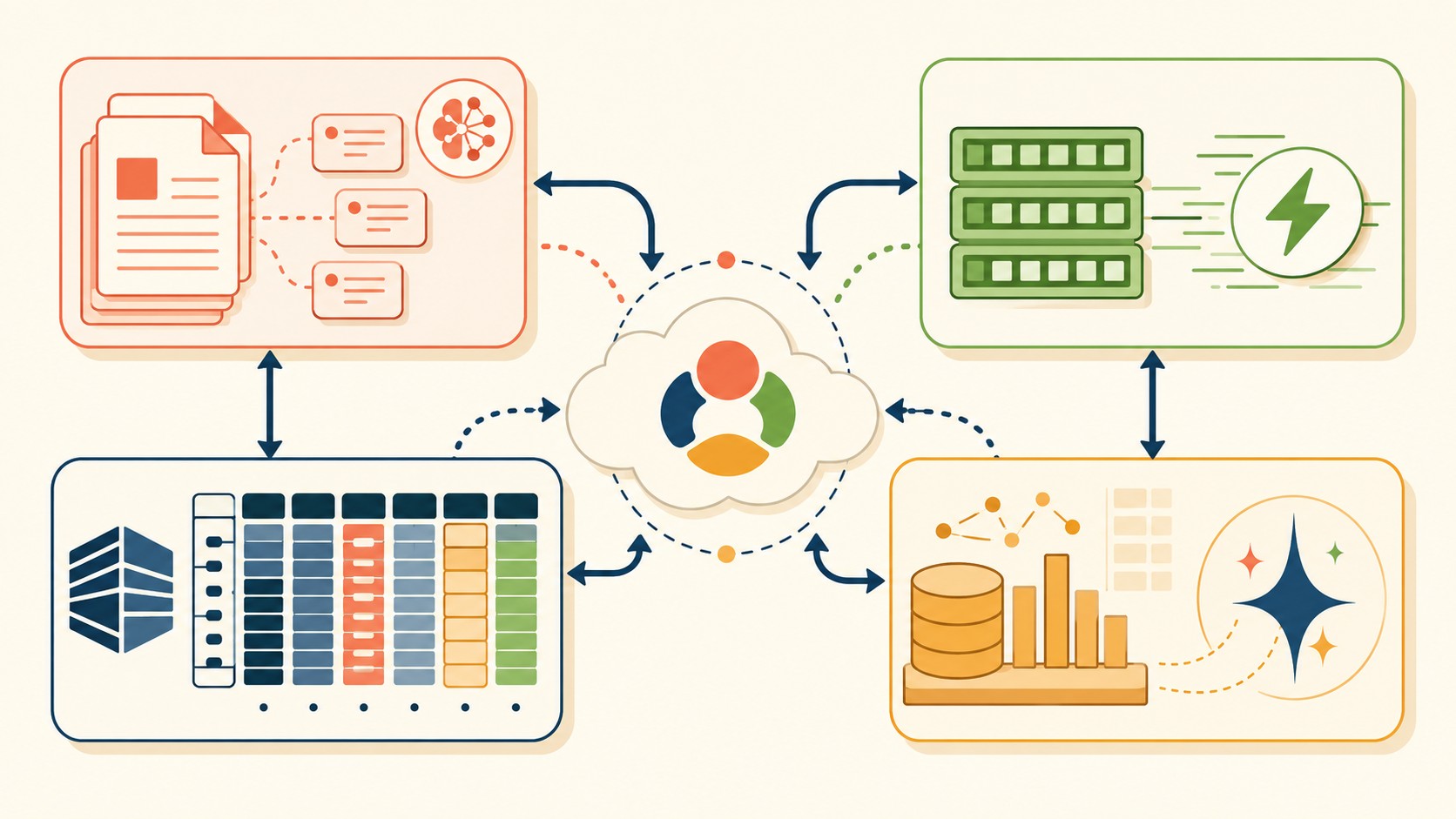 google cloud bases de datos nosql diagrama explicativo