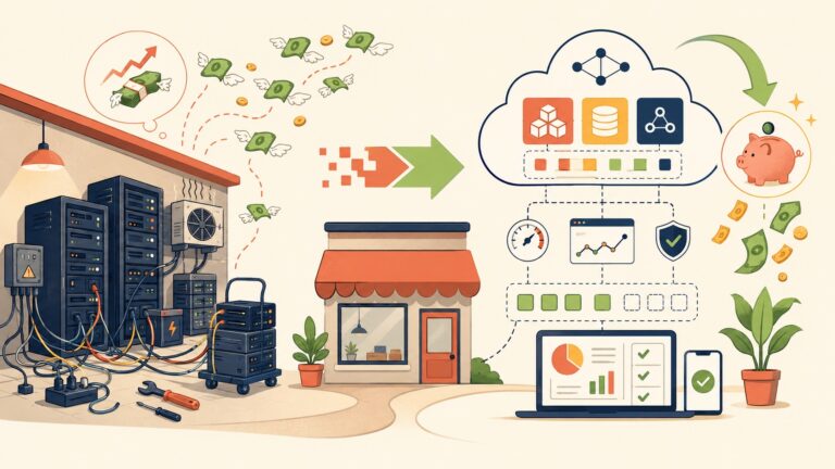 How Cloud Infrastructure Helps Businesses Save Money - ilustracion