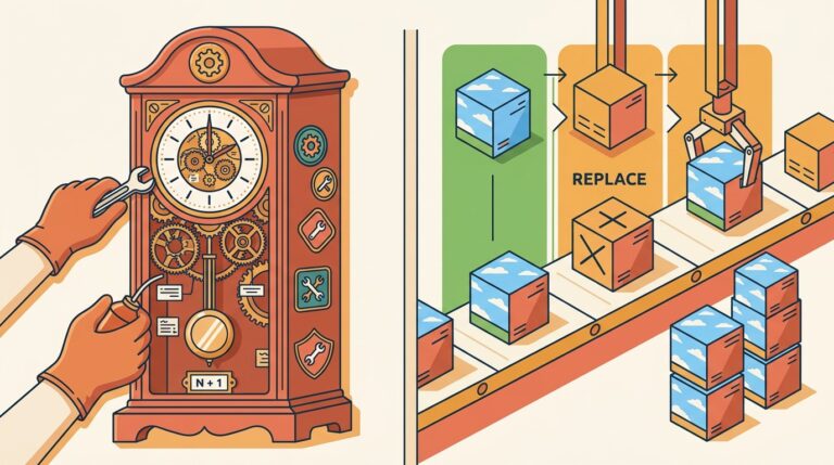 Understanding immutable infrastructure patterns: when servers become disposable - ilustracion