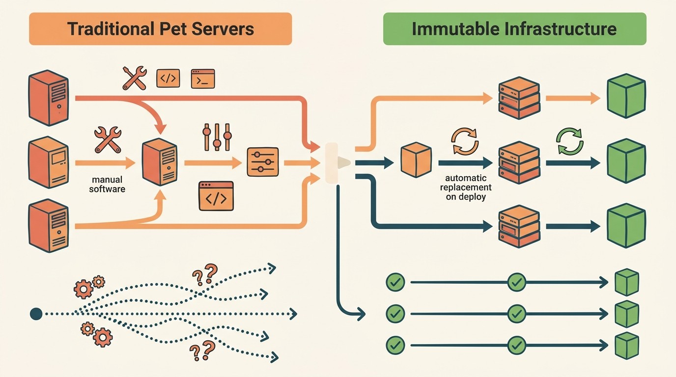 infraestructura inmutable diagrama explicativo