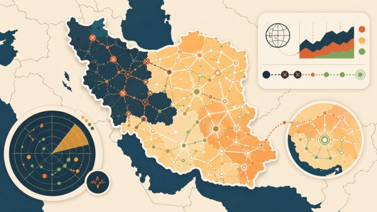 Iran's Internet is partially restored, Cloudflare Radar data shows - ilustracion