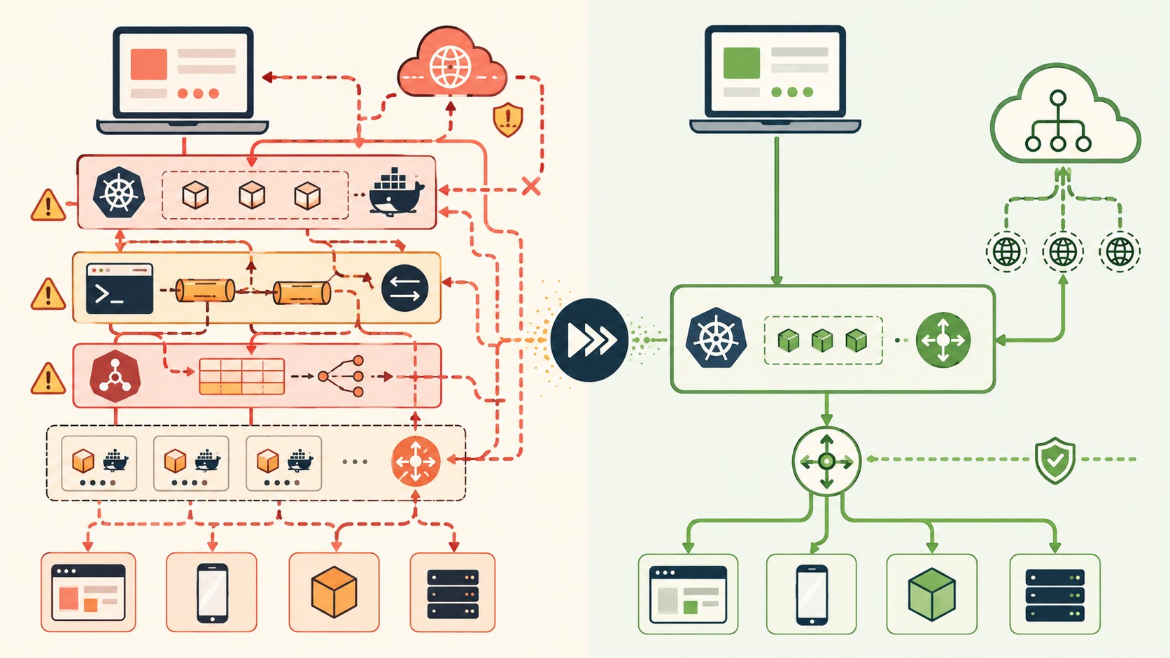kubernetes en mac local rápido diagrama explicativo