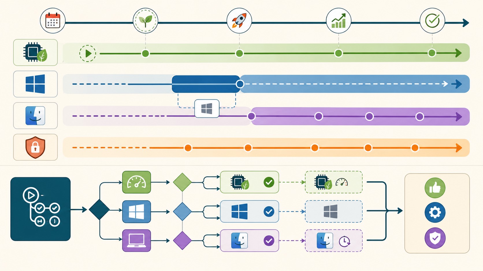 migraciones github actions 2026 diagrama explicativo