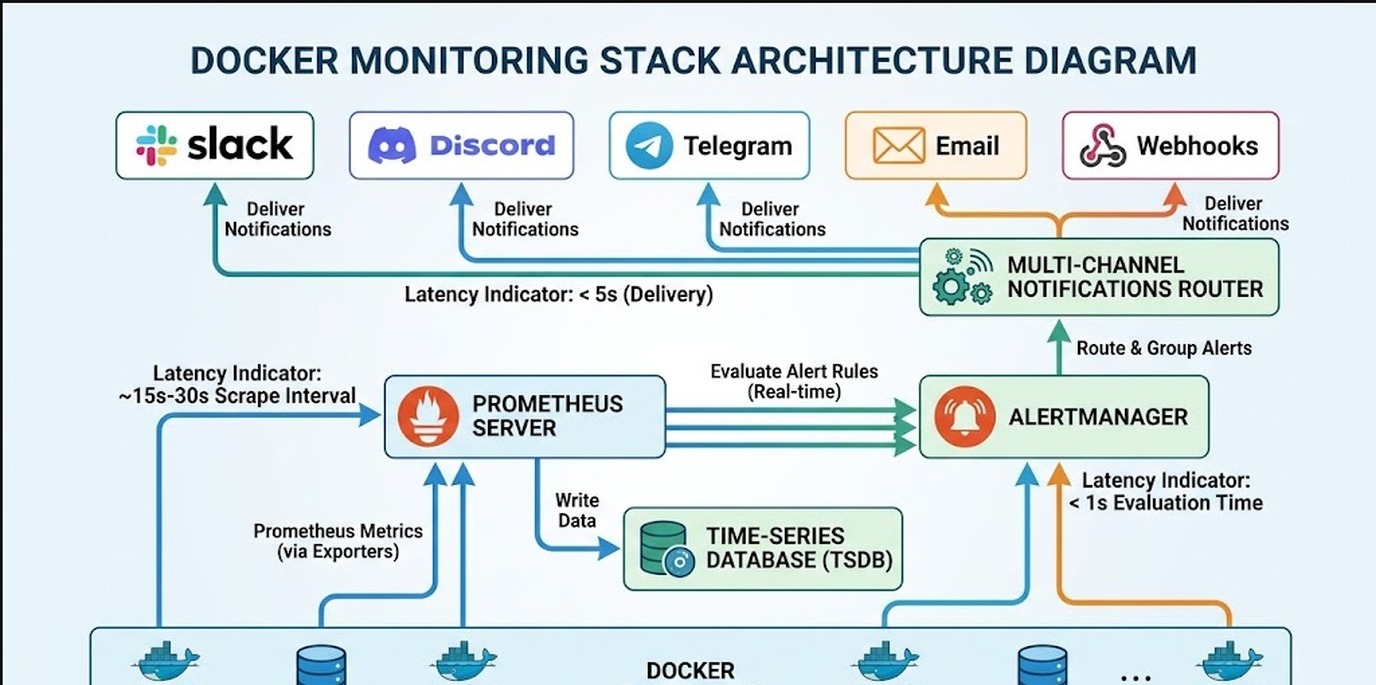 monitoreo de docker diagrama explicativo