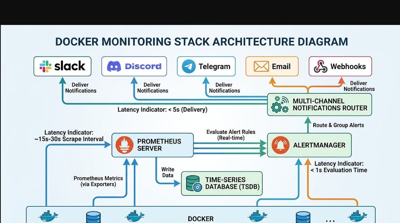 monitoreo de docker diagrama explicativo