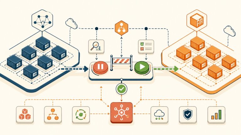 Amazon ECS introduces pause and continue controls for service deployments - ilustracion