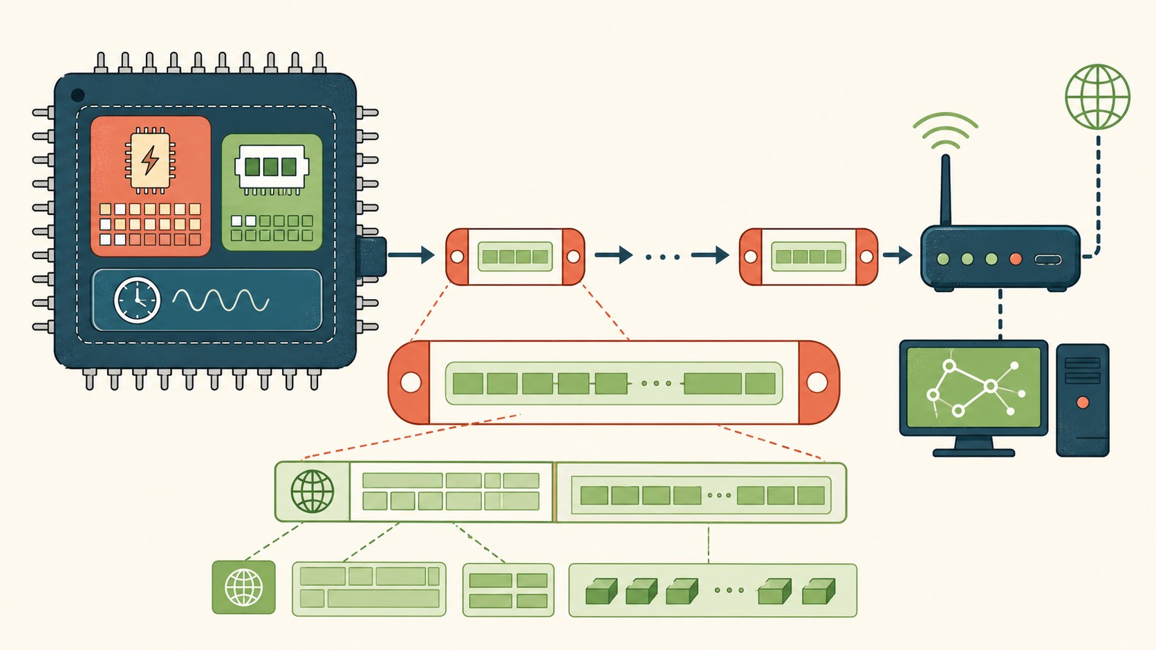 servidor web microcontrolador 8 bits diagrama explicativo