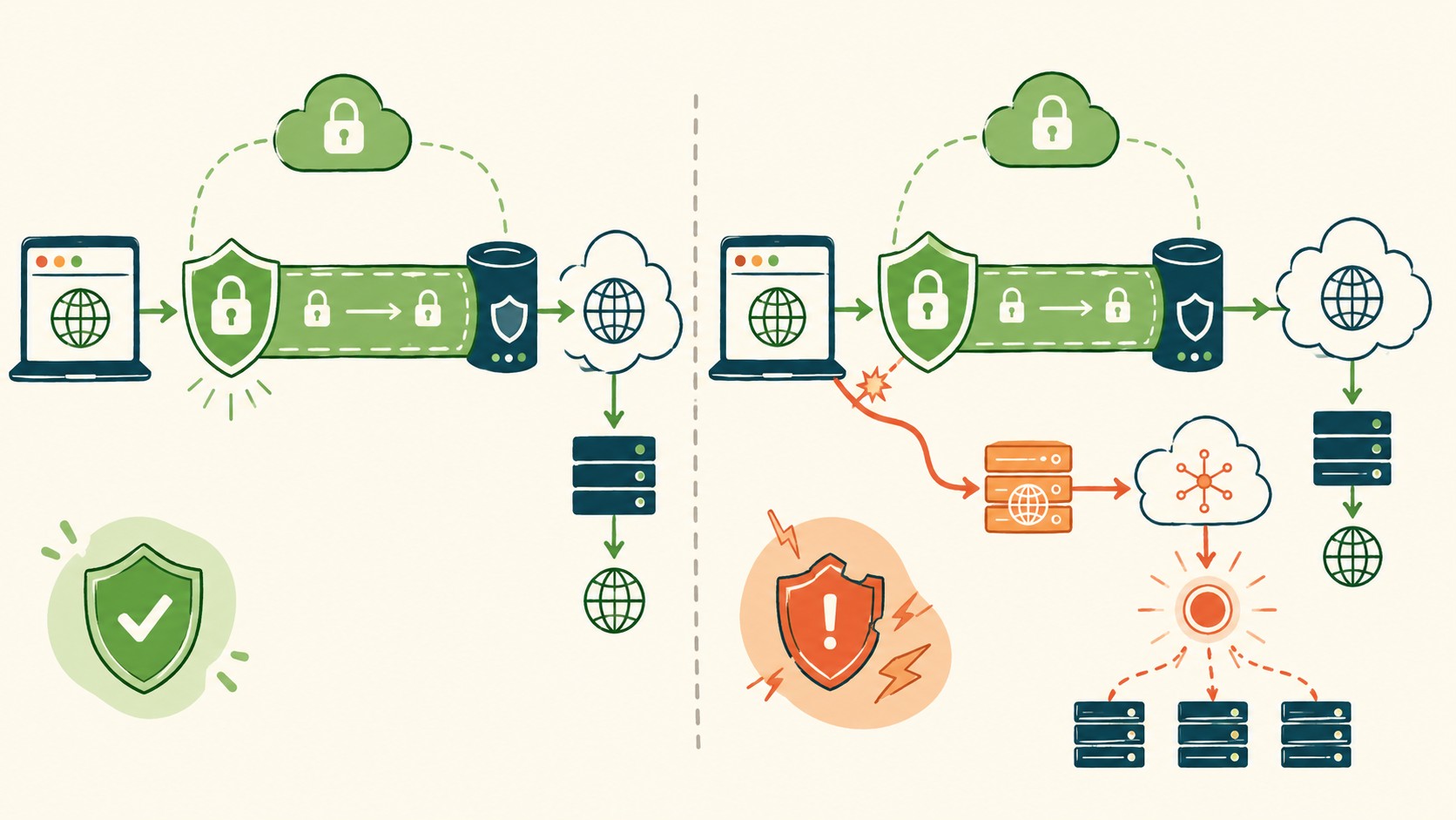 vpn filtrando dirección ip webrtc diagrama explicativo