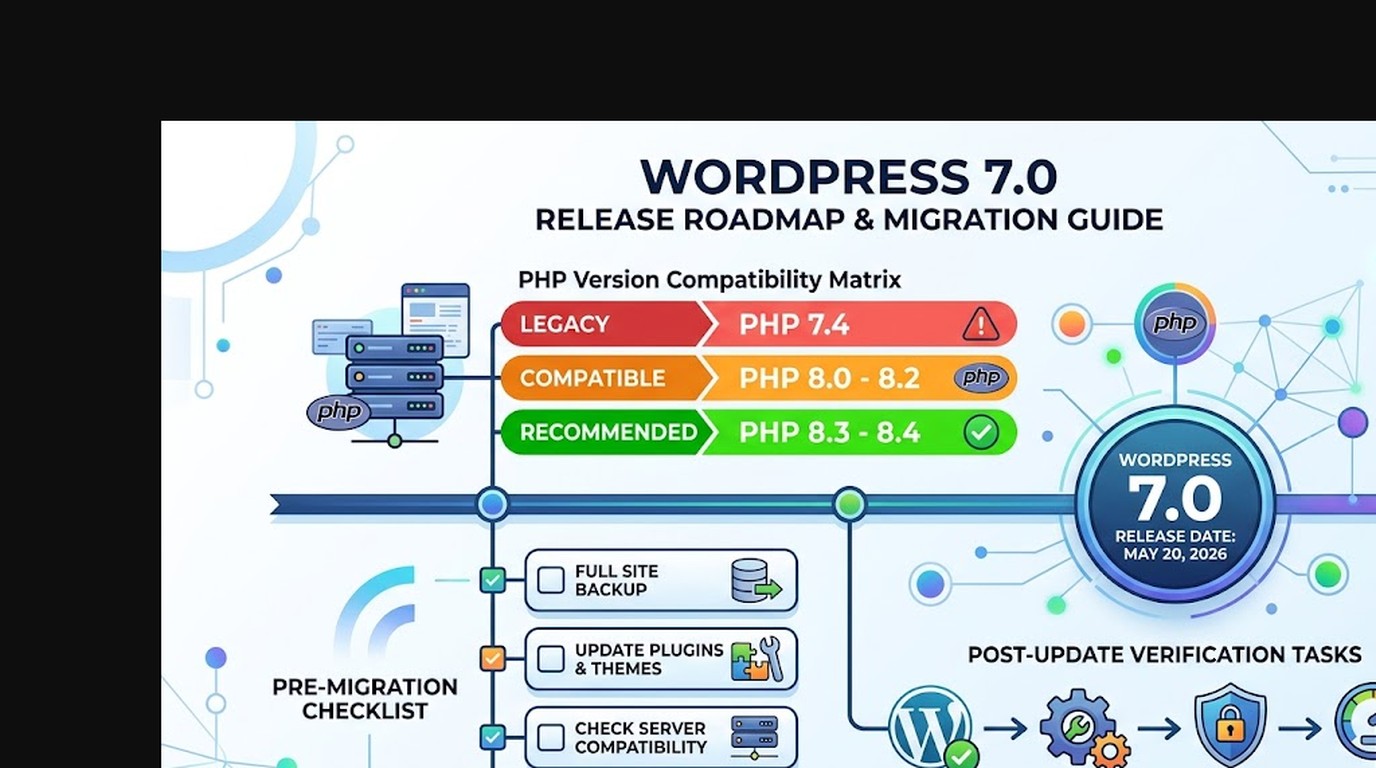 wordpress 7.0 hosting migración diagrama explicativo