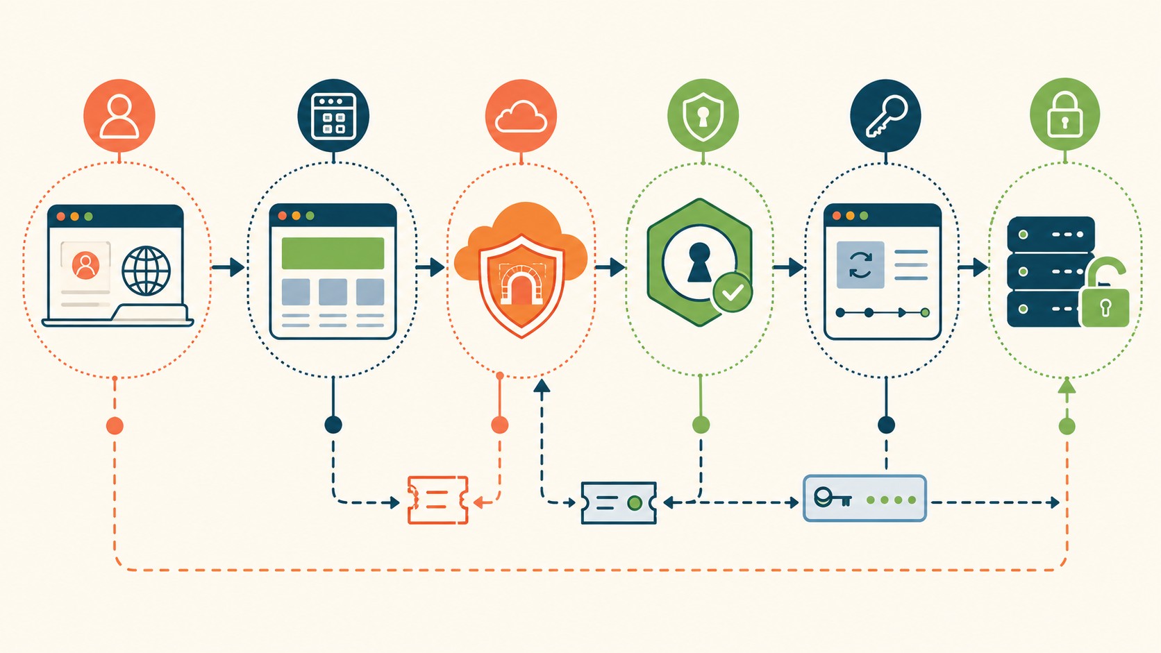 aplicaciones oauth cloudflare diagrama explicativo
