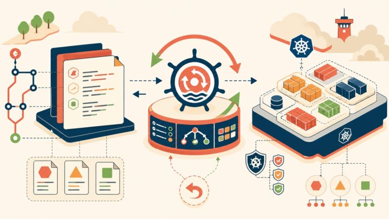 ArgoCD for GitOps: managing Kubernetes deployments declaratively - ilustracion