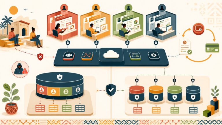 Multi-Tenancy: The SaaS Architecture Decision Nigerian Founders Get Wrong - ilustracion