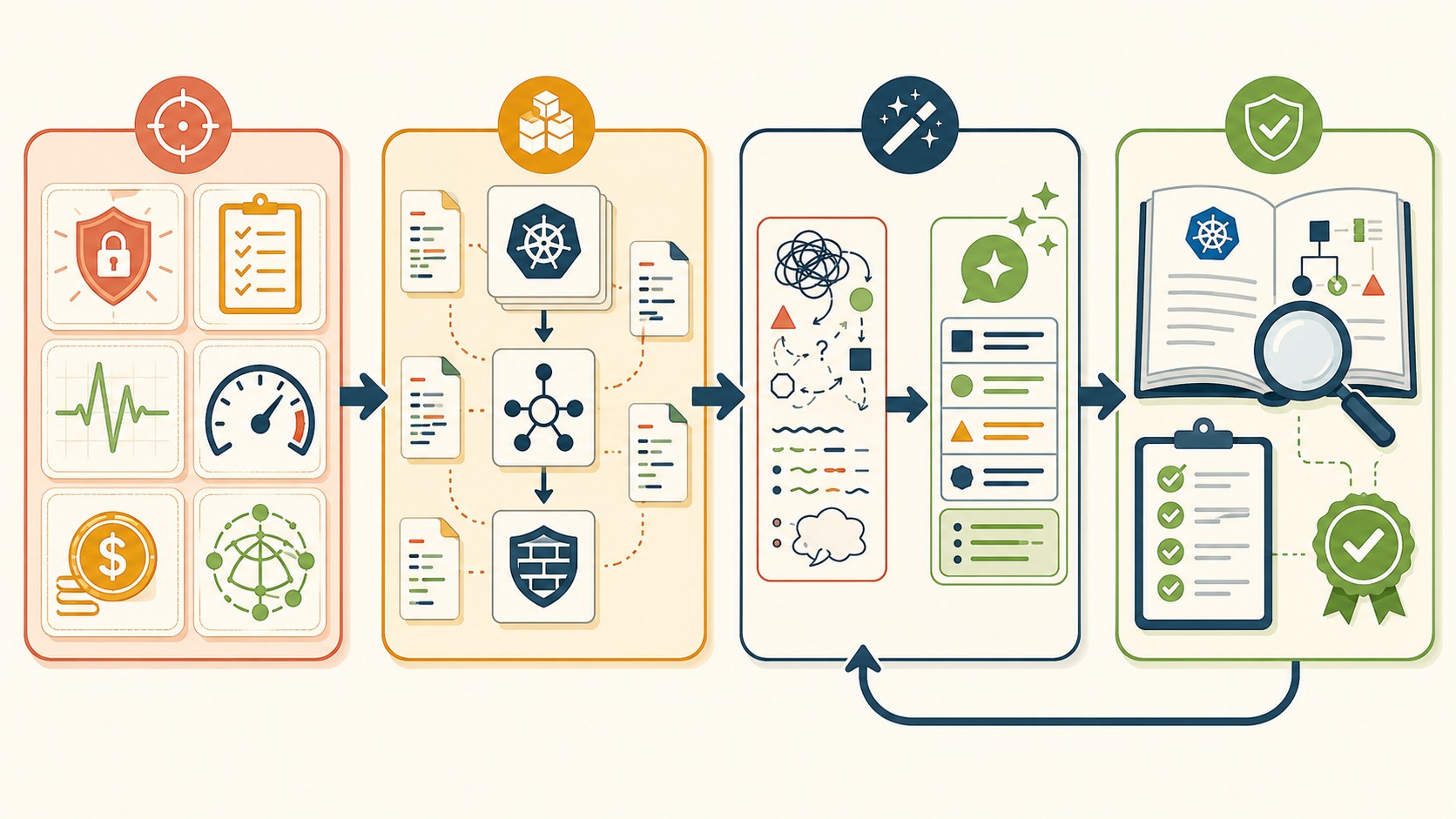auditar manifiestos kubernetes diagrama explicativo