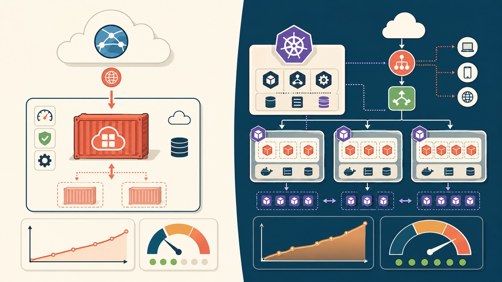 azure app service vs aks diagrama explicativo