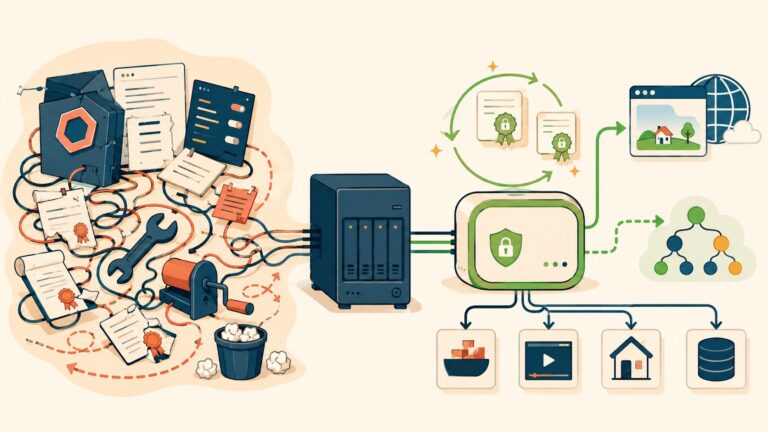 Stop hand-rolling nginx + certbot for your self-hosted HTTPS - ilustracion