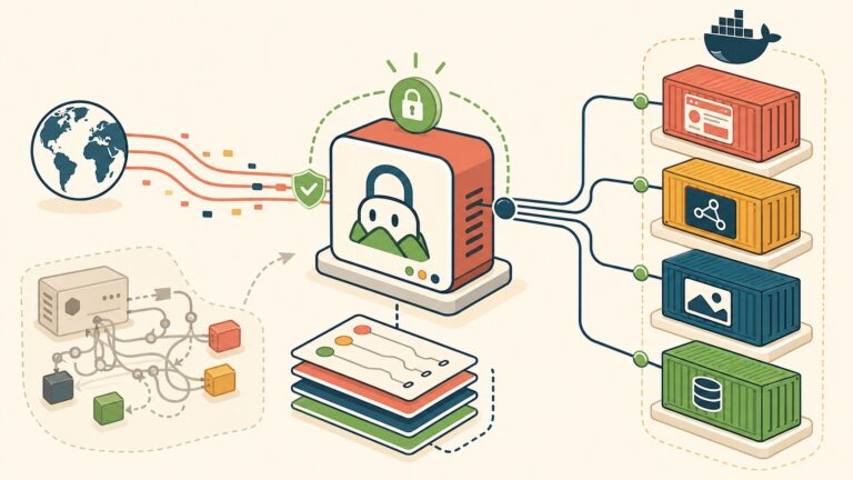 Using Caddy with Docker for Production: A Practical Guide - ilustracion