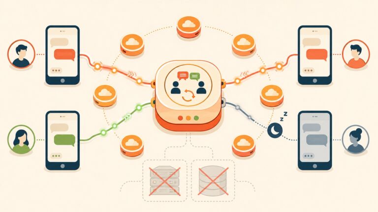I built a real-time stranger-chat app on Cloudflare Durable Objects (no servers, no Redis) - ilustracion