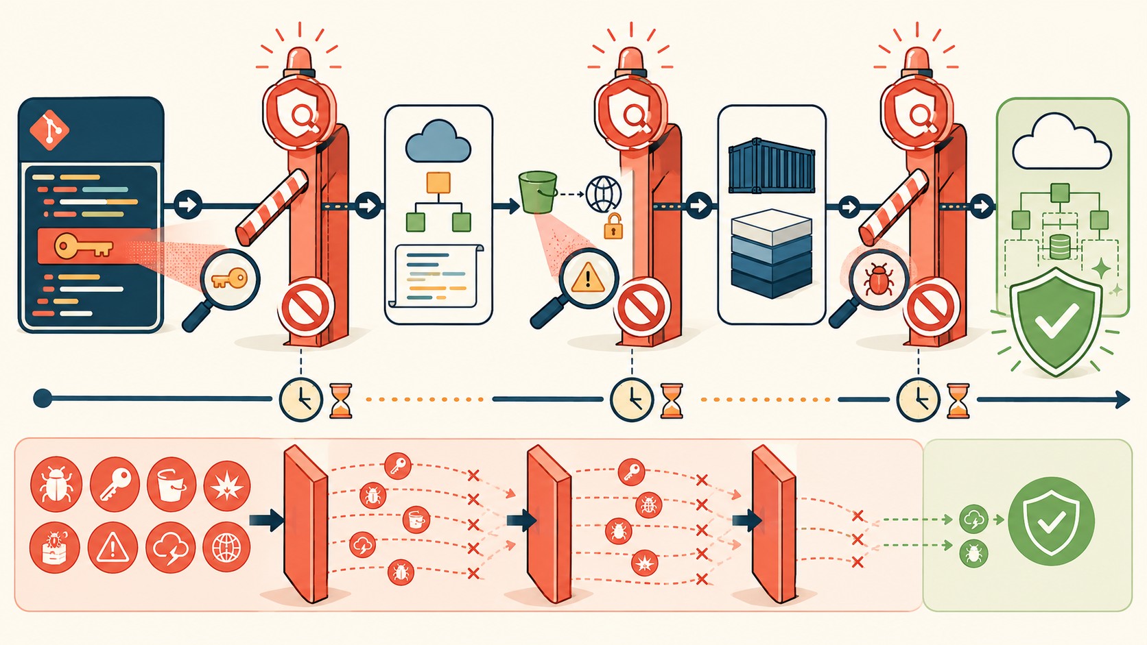 checks seguridad aws pipeline diagrama explicativo