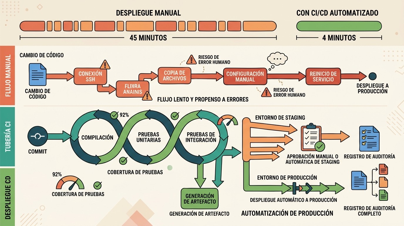 ci/cd en azure devops diagrama explicativo