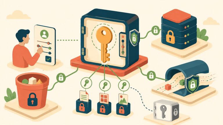 Implement Encryption By Using AWS Services | 🏗️ Create A KMS Customer Managed Key - ilustracion