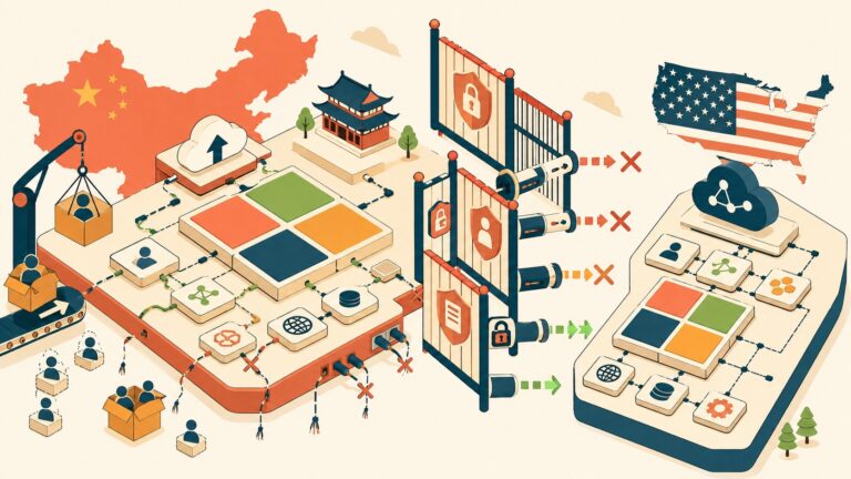 Microsoft cuts mainland cloud jobs, as China, US tighten data laws - ilustracion