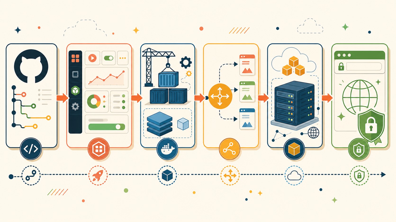 desplegar coolify en aws diagrama explicativo