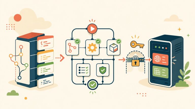 Deploying on a VPS with GitHub Actions - ilustracion