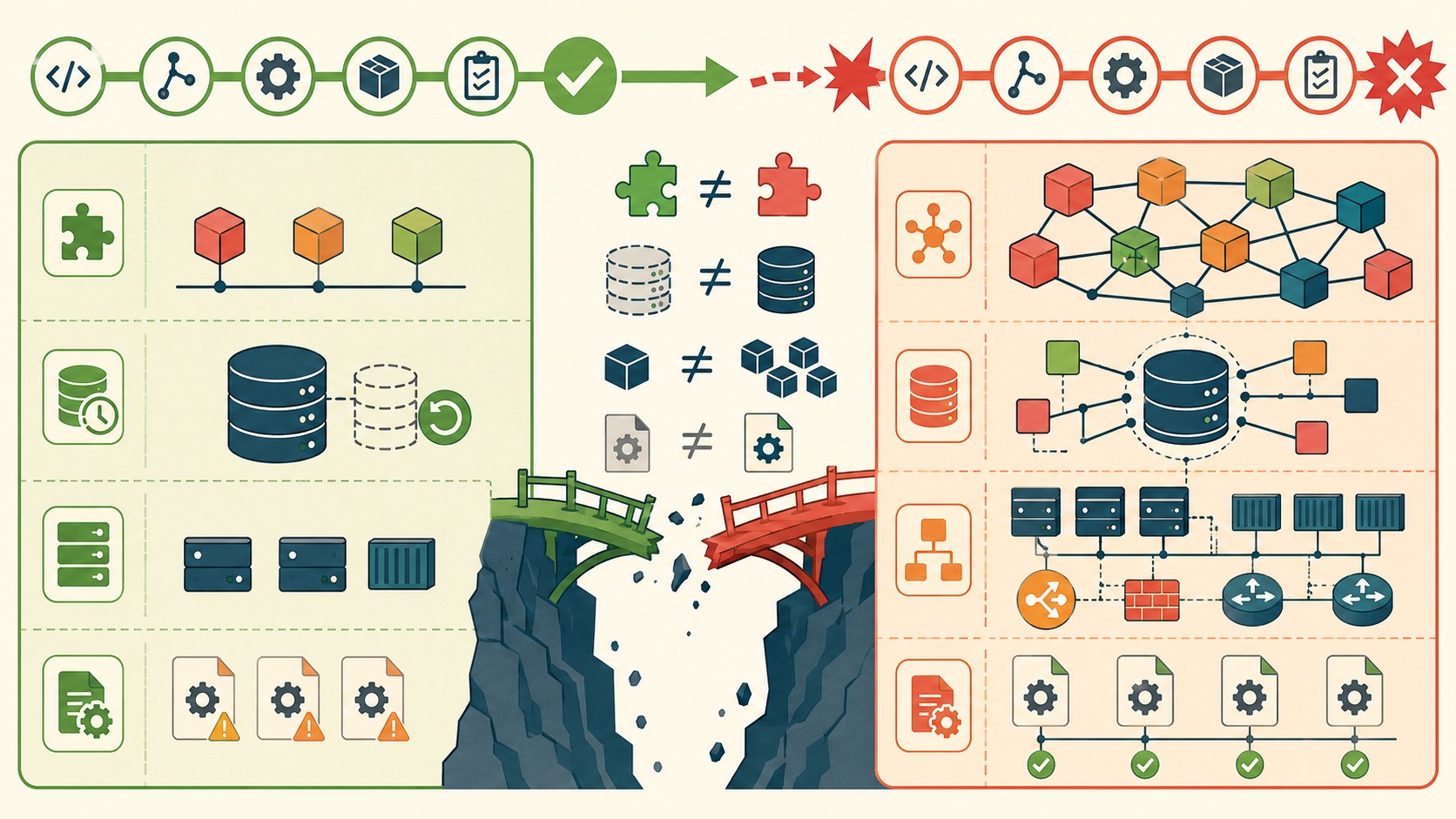 errores en pipeline deployment diagrama explicativo