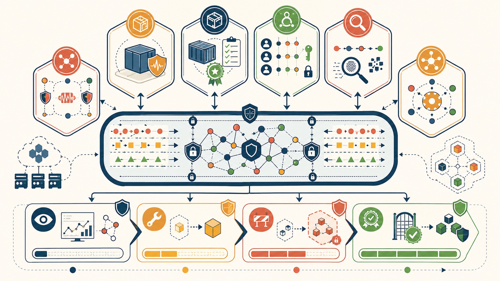 framework seguridad kubernetes inteligencia artificial diagrama explicativo
