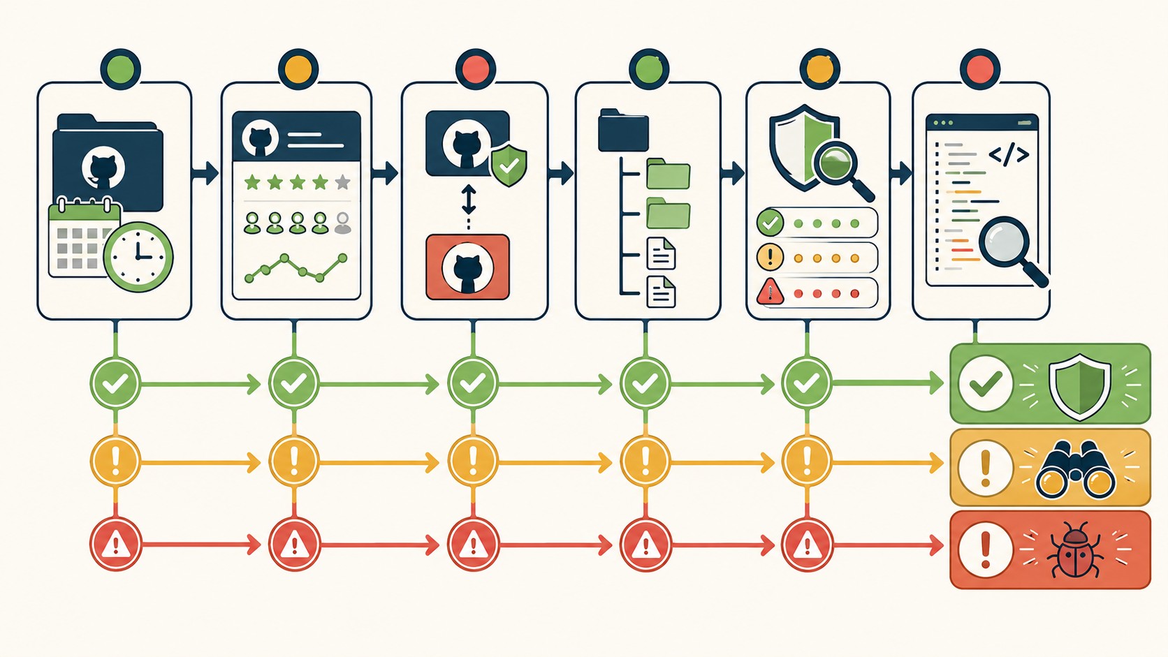 malware repositorios github diagrama explicativo