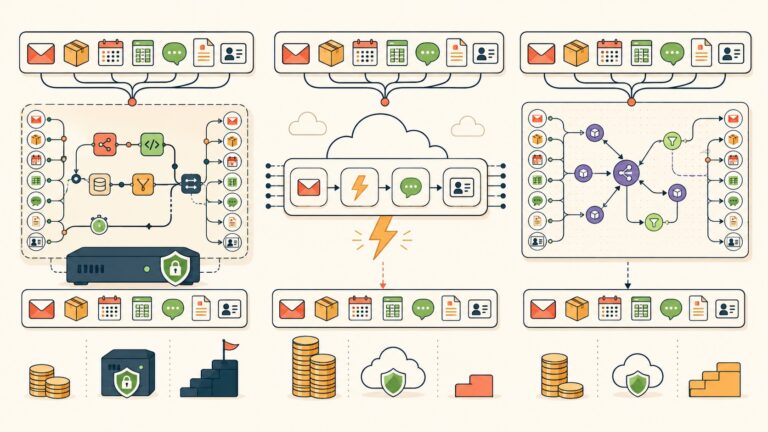n8n vs Zapier vs Make (2026): honest comparison for small businesses - ilustracion