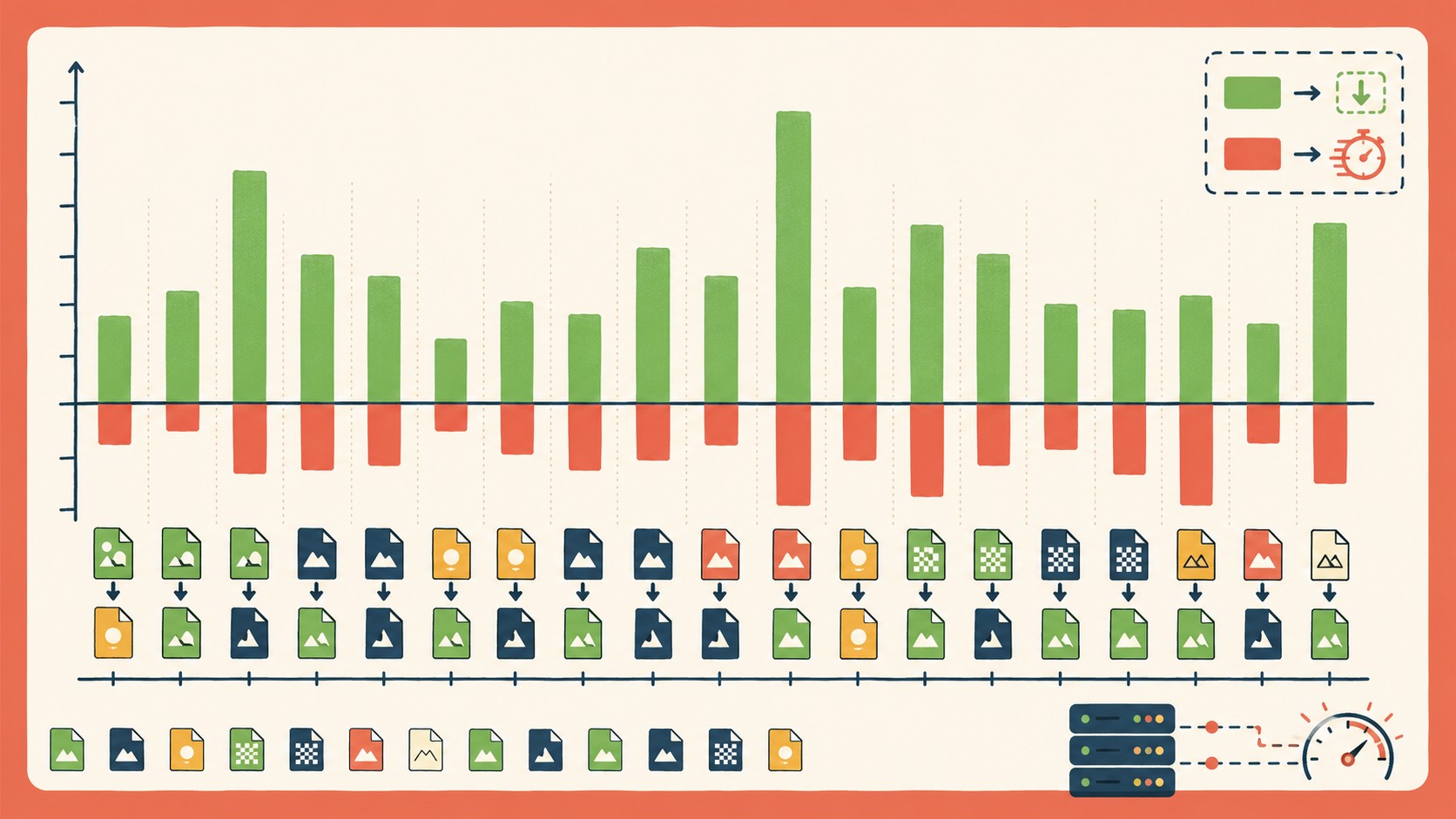 optimización de imágenes servidor diagrama explicativo