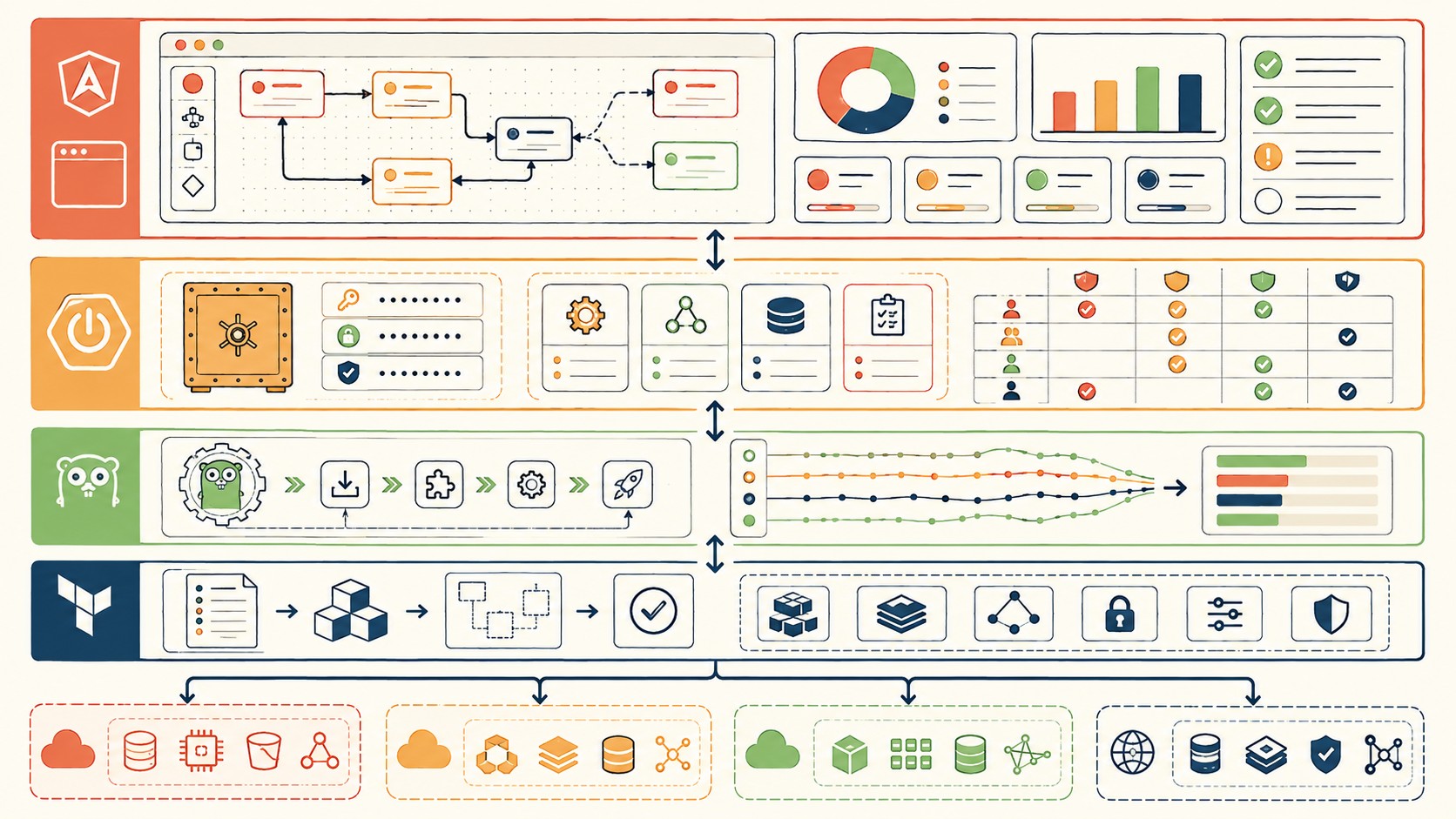 orquestación terraform multi-cloud diagrama explicativo